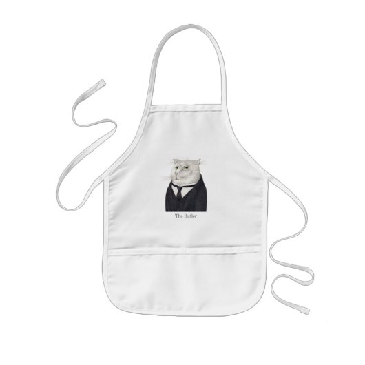 BUTLER CAT-Kinderen Schort (Voorkant)