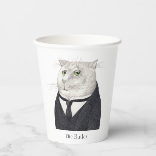 BUTLER CAT papieren bekers (Voorkant)