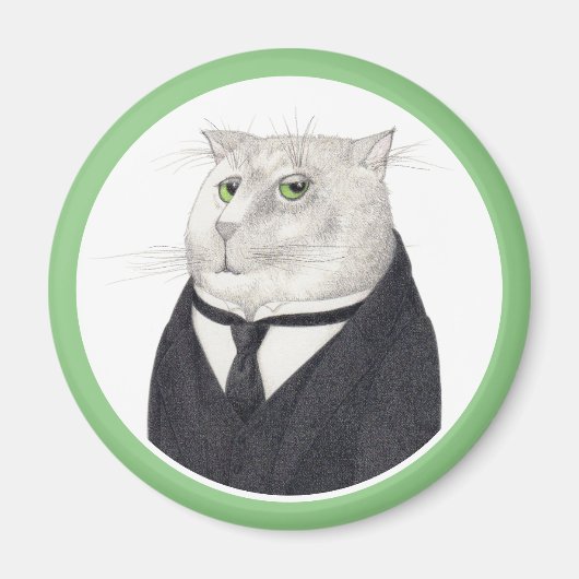 BUTLER CAT Ronde Magneet (Voorkant)