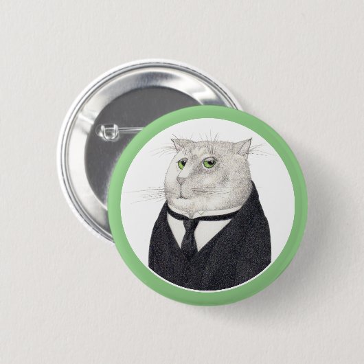 BUTLER CAT Ronde Pin Button (Voorkant /achterkant)