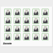 BUTLER CAT Small Square Stickers (Vel)