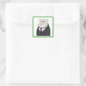 BUTLER CAT Small Square Stickers (Tas)