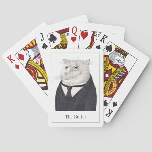 BUTLER CAT speelkaarten + tekst (Achterkant)