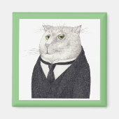 BUTLER CAT Square Magnet (Voorkant)