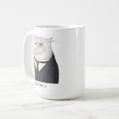 BUTLER CAT Tall White Mok + Tekst (Voorkant links)