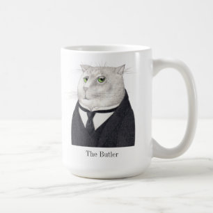 BUTLER CAT Tall White Mok + Tekst