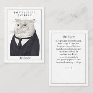 BUTLER CAT Trading Kaart Notitiekaartje