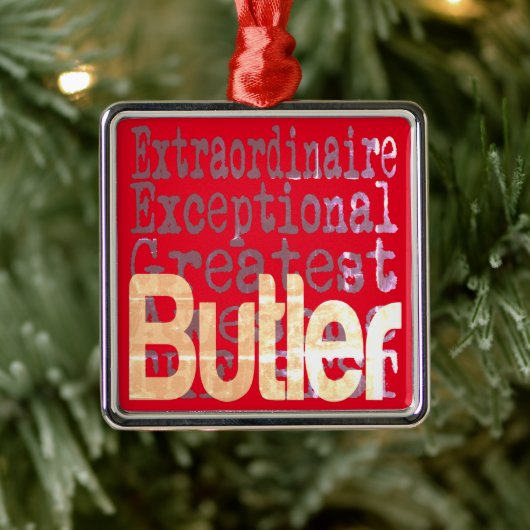 Butler Extraordinaire Metalen Ornament (Boom)