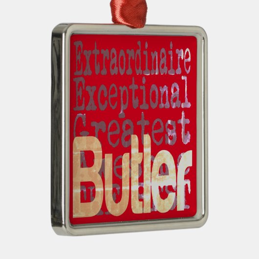 Butler Extraordinaire Metalen Ornament (Rechts)