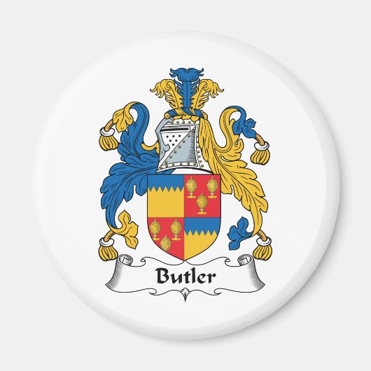 Butler Family Crest Magneet (Voorkant)