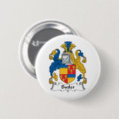 Butler Family Crest Ronde Button 5,7 Cm (Voorkant /achterkant)