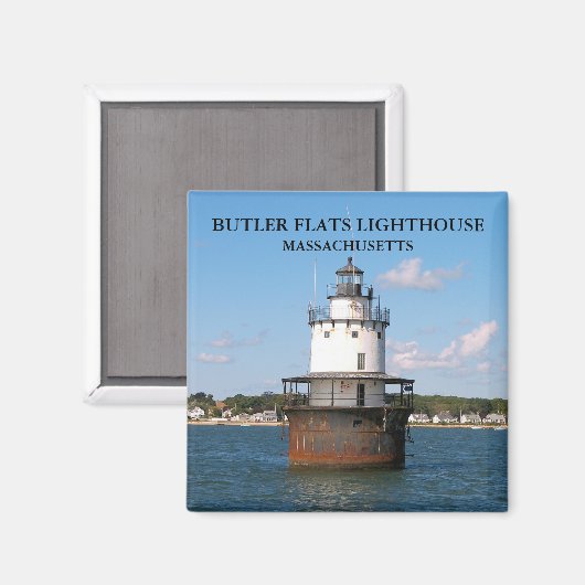 Butler Flats Lighthouse, Massachusetts Magnet (Voorkant / Achterkant)