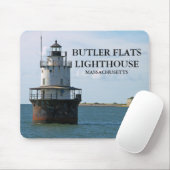 Butler Flats Lighthouse, Massachusetts Mousepad Muismat (Met muis)