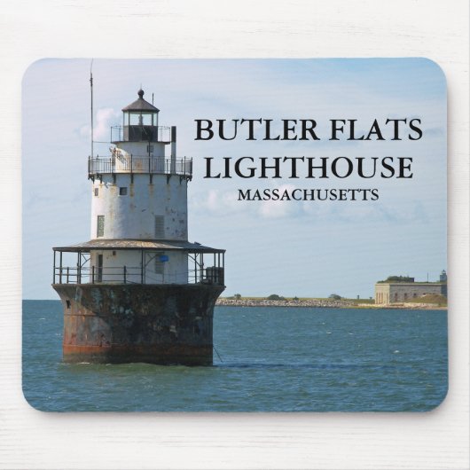 Butler Flats Lighthouse, Massachusetts Mousepad Muismat (Voorkant)