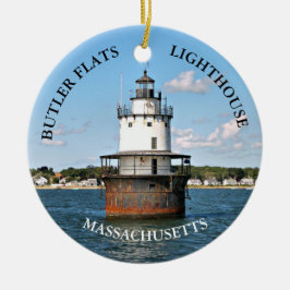 Butler Flats Lighthouse, Massachusetts Ornament