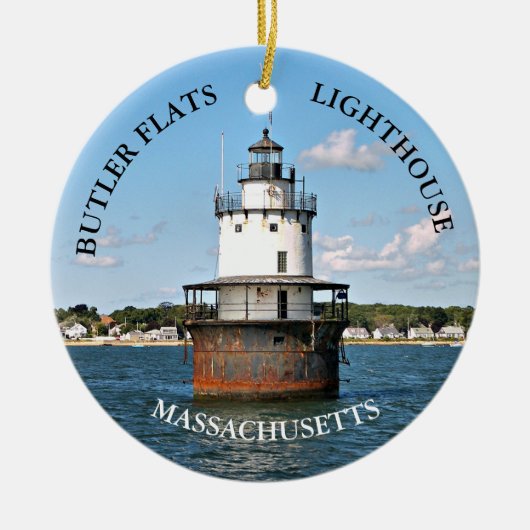 Butler Flats Lighthouse, Massachusetts Ornament (Voorkant)