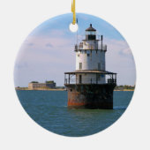 Butler Flats Lighthouse, Massachusetts Ornament (Achterkant)