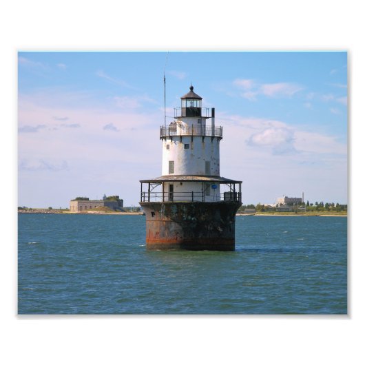 Butler Flats Lighthouse, Massachusetts Photo Print Foto Afdruk (Voorkant)