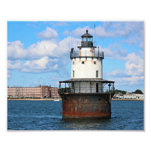 Butler Flats Lighthouse, Massachusetts Photo Print Foto Afdruk (Voorkant)