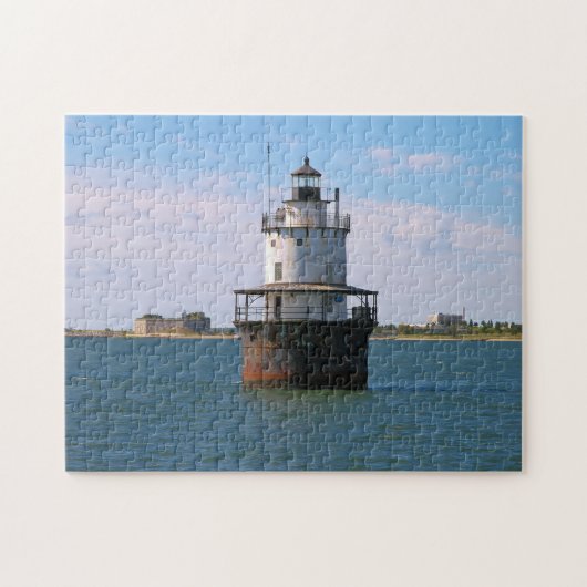 Butler Flats Lighthouse, Massachusetts Puzzle Legpuzzel (Horizontaal)