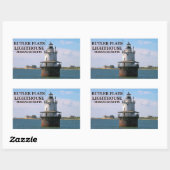 Butler Flats Lighthouse, Massachusetts Stickers (Vel)