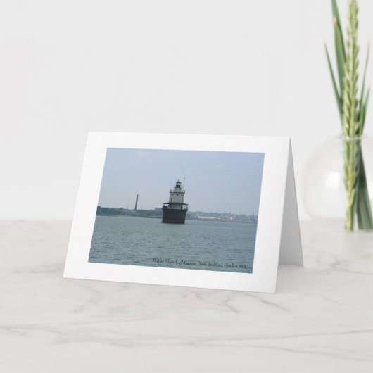 Butler Flats Lighthouse, New Bedford Greeting Card Kaart (Voorkant)