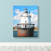 Butler Flats Vuurtoren, MA Ingewikkeld Canvas (Insitu (Houten vloer))