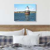 Butler Flats Vuurtoren, MA Ingewikkeld Canvas (Insitu (Slaapkamer))