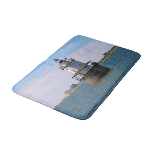 Butler Flats Vuurtoren, Massachusetts Bath Mat (Gekanteld)