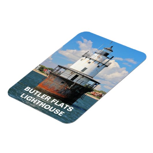 Butler Flats vuurtoren Massachusetts Flexi Magnet Magneet (Linkerzijde)