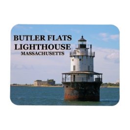 Butler Flats vuurtoren Massachusetts Flexi Magnet Magneet