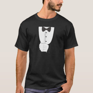 Butler Halloween Kostuum Outfit Funny Bow stropdas T-shirt