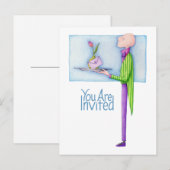 Butler Invitation Briefkaart (Voorkant / Achterkant)