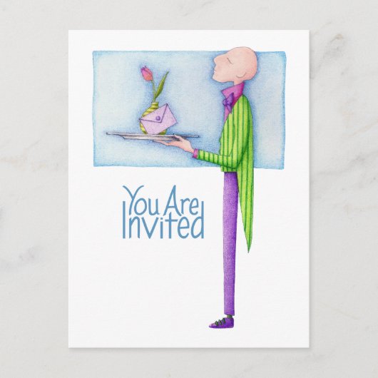 Butler Invitation Briefkaart (Voorkant)