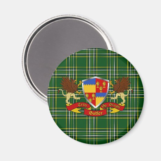 Butler Irish Coat of Arms Magnets Magneet (Voorkant / Achterkant)