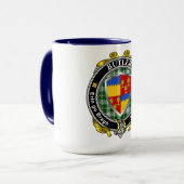 Butler Irish Shield Badge gepersonaliseerd Mok (Voorkant links)