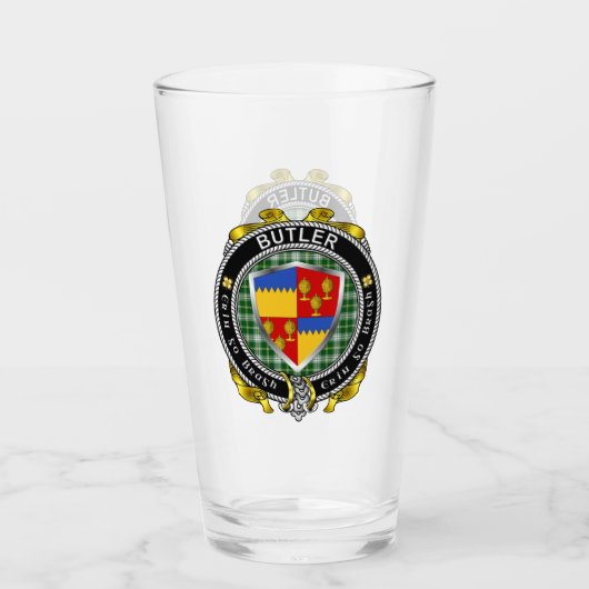 Butler Irish Shield Bierglas Glas (Voorkant)