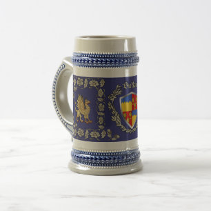 Butler Irish Shield Griffin Stein Bierpul
