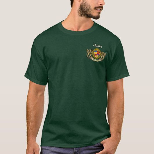 Butler Irish Shield & Griffins Personalized T-shirt (Voorkant)