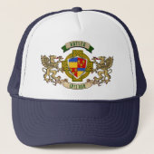 Butler Irish Shield & Griffins Personalized Trucker Pet (Voorkant)