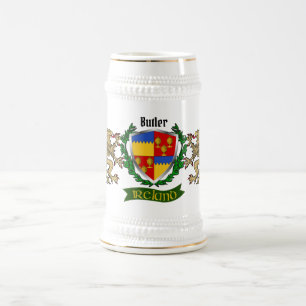 Butler Irish Shield Personalized Bierpul