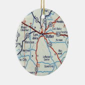 Butler PA Keramisch Ornament (Rechts)