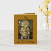 Butler Servant Waiter Maitre D-Vaderdag Kaart (Gele Bloem)