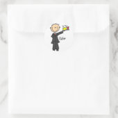 Butler Stickfiguur Sticker (Tas)