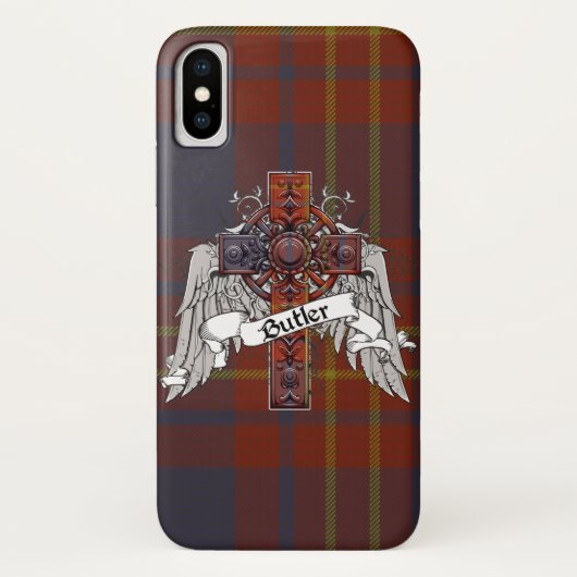 Butler Tartan Cross Case-Mate iPhone Case (Achterkant)
