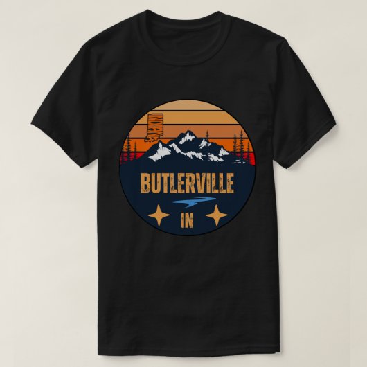 Butlerville, Indiana T-shirt (Design voorkant)