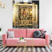 Butsudan uit een Damio's paleis in Kyoto Canvas Afdruk (Insitu (Woonkamer))