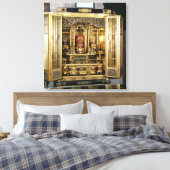 Butsudan uit een Damio's paleis in Kyoto Canvas Afdruk (Insitu (Slaapkamer))