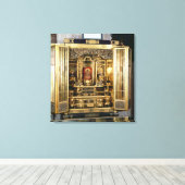 Butsudan uit een Damio's paleis in Kyoto Canvas Afdruk (Insitu (Houten vloer))