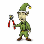 Butt Elf Cut Out Staand Fotobeeldje<br><div class="desc">Stel je voor dat je een gelukkige kleine Butt Elf op je bureau terugkijkt,  hoe cool zou dat zijn?</div>